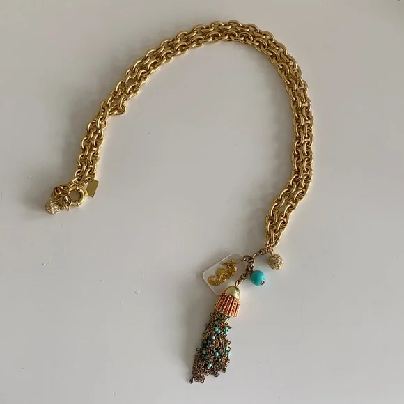 Lilly Pulitzer Jewelry Lilly Pulitzer Seahorse Tassel Necklace